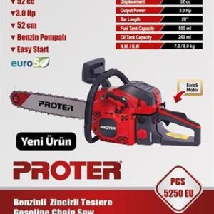 PROTER PGS 5250 EU BENZİNLİ MOTORLU TESTERE